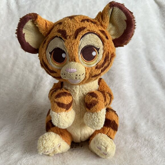 Disney Parks Babies Aladdin Rajah Tiger 10" Plush Stuffed Toy No Blanket - Picture 1 of 5